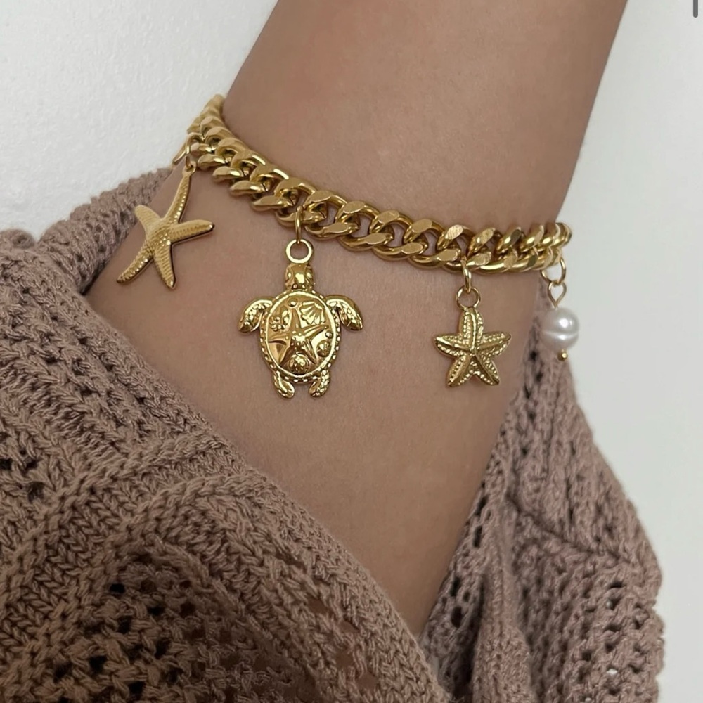 Gold Charm Bracelet